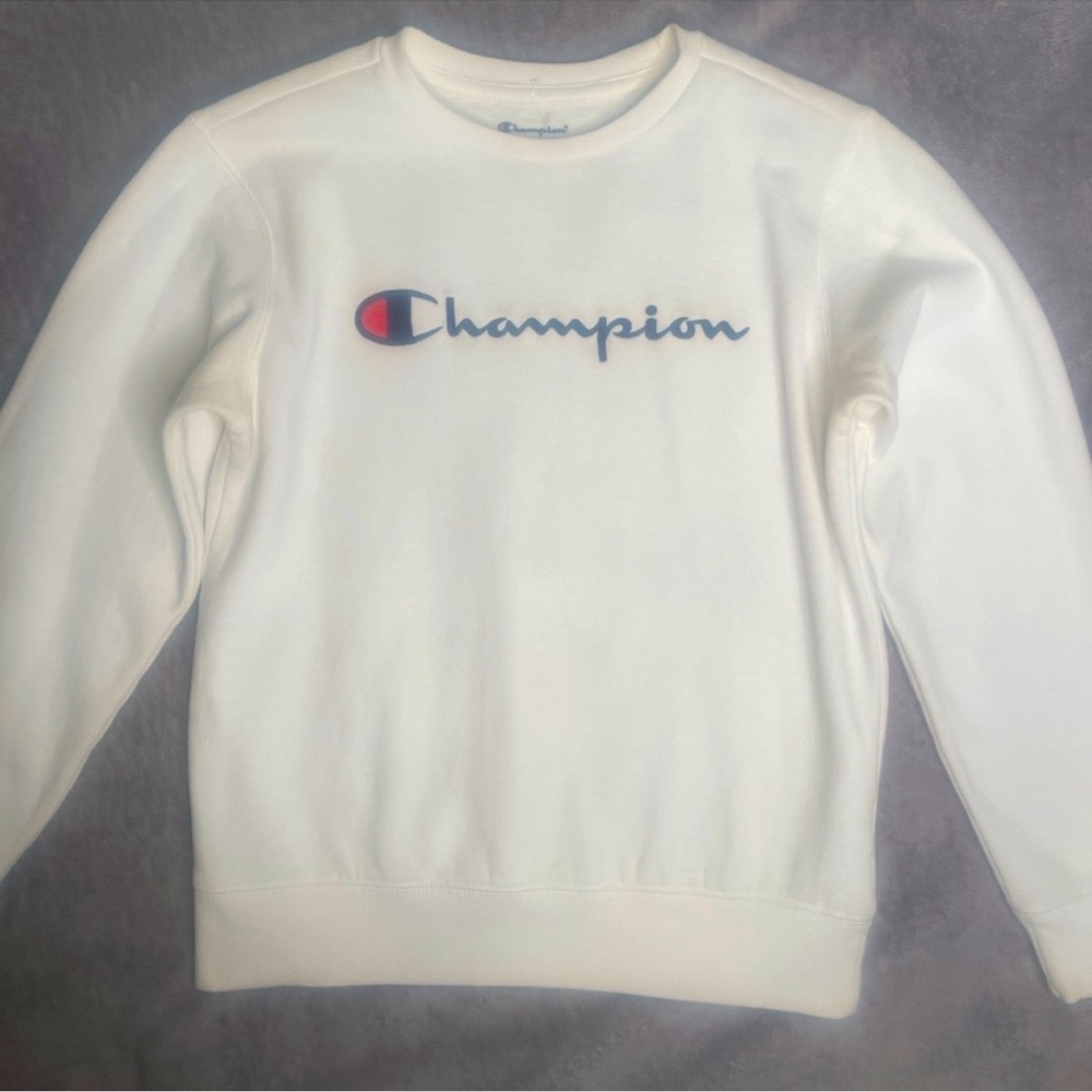 Champion Powerblend Crewneck Sweatshirt Script Logo​​‎ - Picture 3 of 7